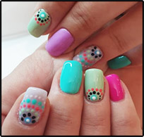nails multicolor